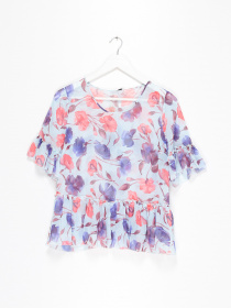 Блуза Sassofono модель A182-SC-314111-1 ЛІЛОВИЙ Фото