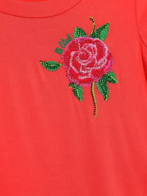 Футболка Sassofono модель A182-SC-424111 КОРАЛОВИЙ Фото