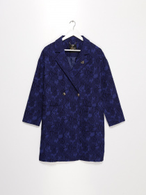 Тренч Sassofono модель A182-SC-503291-9 СИНІЙ Фото