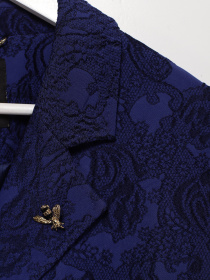 Тренч Sassofono модель A182-SC-503291-9 СИНІЙ Фото