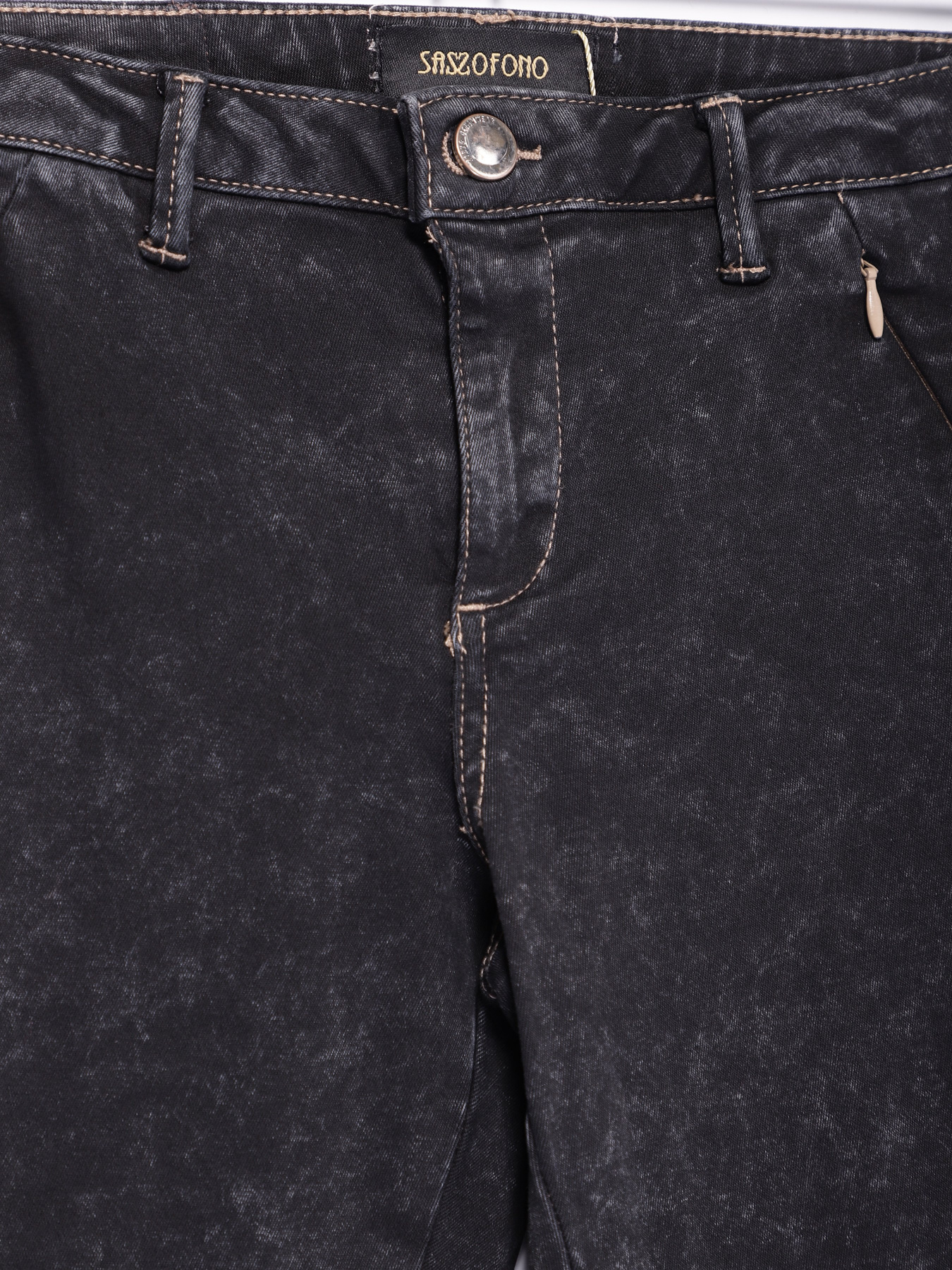 Завужені джинси Sassofono модель A182-SF-100011-3 ЧОРНИЙ Фото