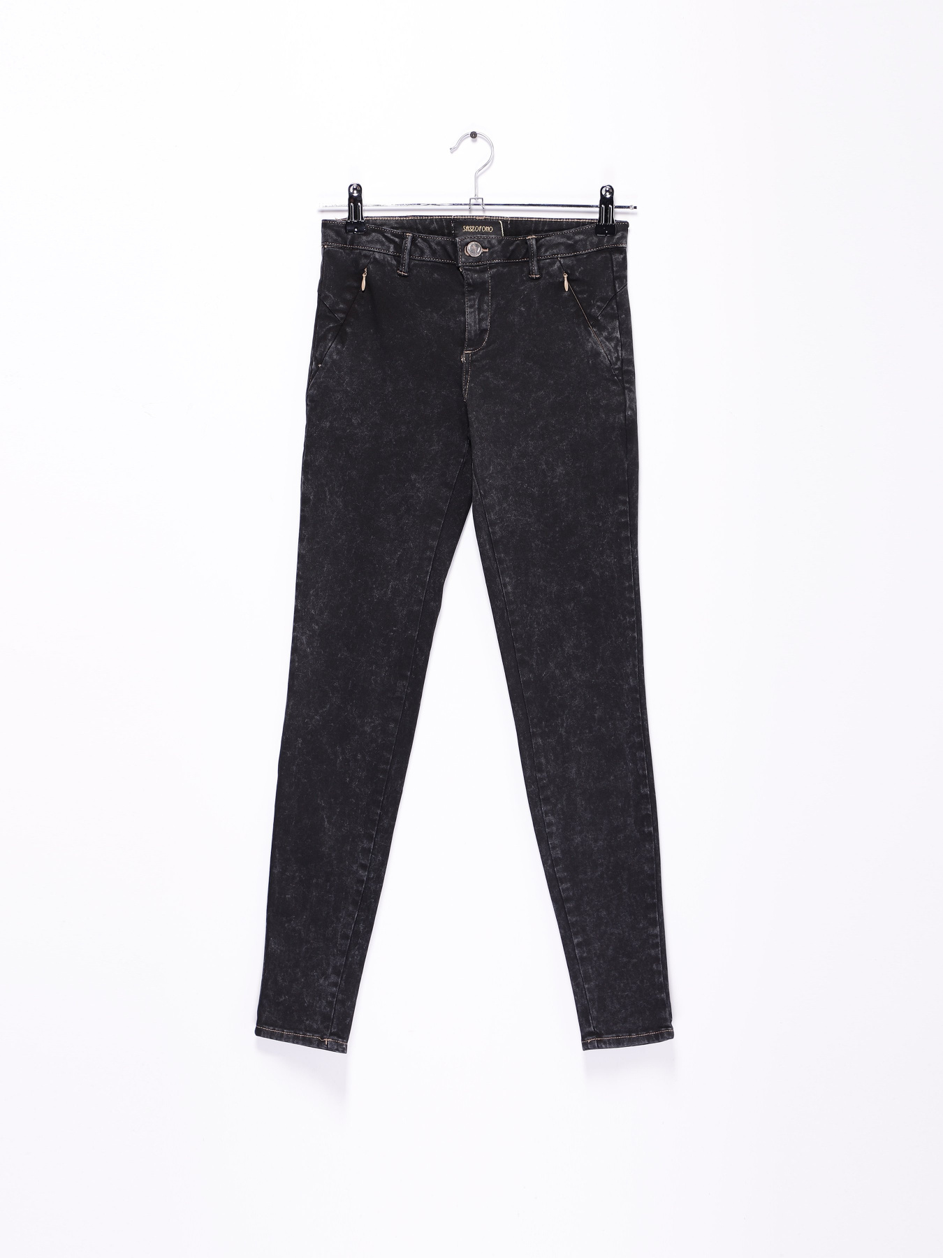 Завужені джинси Sassofono модель A182-SF-100011-3 ЧОРНИЙ Фото