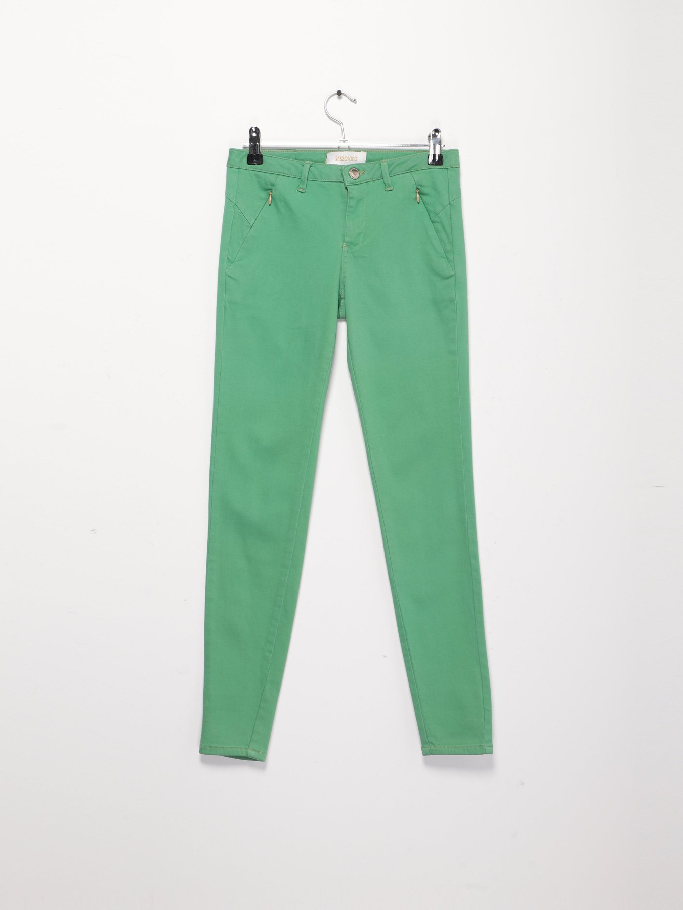 Штани повсякденні Sassofono модель A182-SF-100011-4 ЗЕЛЕНИЙ Фото