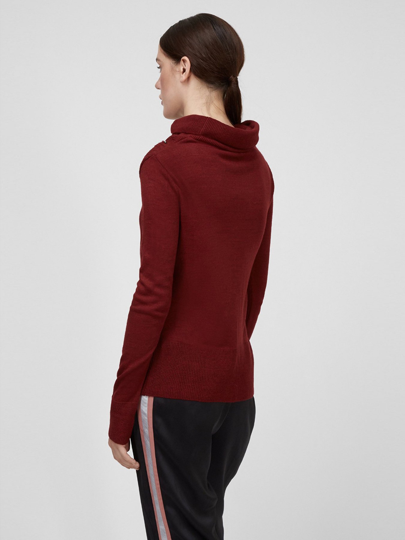 Свитер Sassofono модель A201-SC-27662, Бордовий Фото