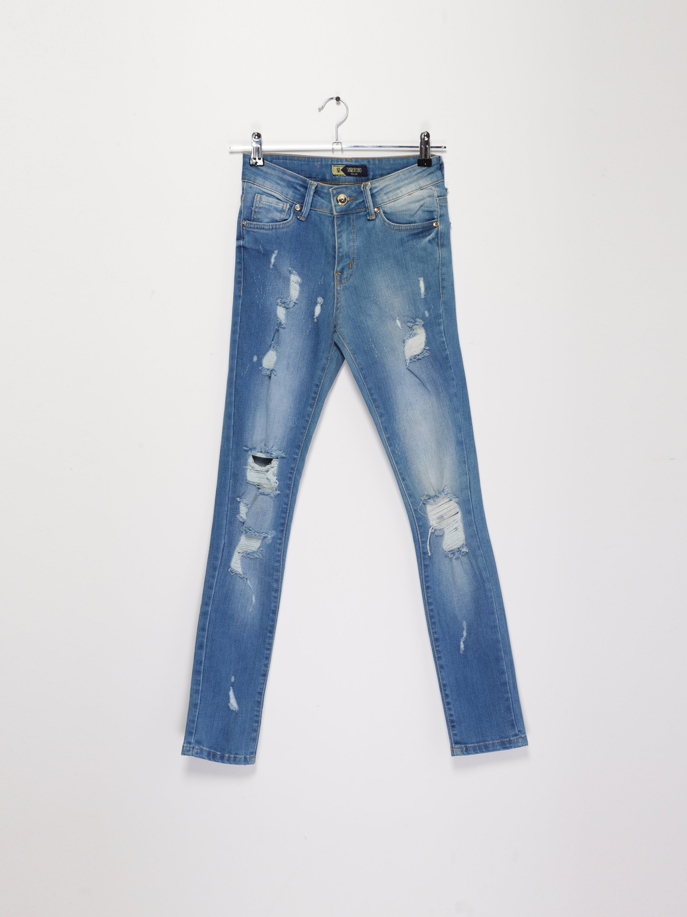 Завужені джинси Sassofono модель A182-SF-168011 Синій Фото