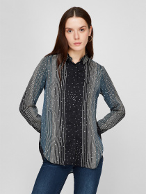 Блуза Sassofono модель A191SC8YG416, Блакитний Фото