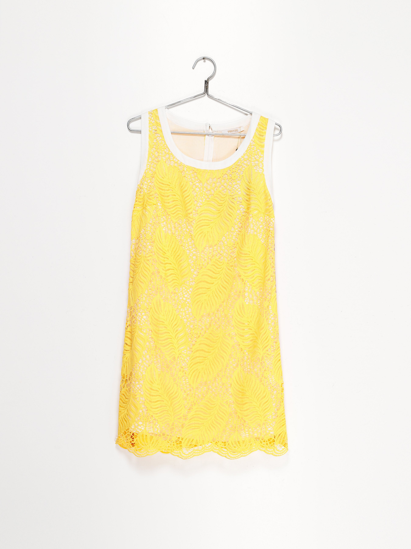 Платье мини Sassofono модель A182-SF-180171-1 ЖОВТИЙ Фото