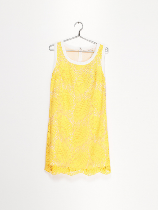 Платье мини Sassofono модель A182-SF-180171-1 ЖОВТИЙ Фото