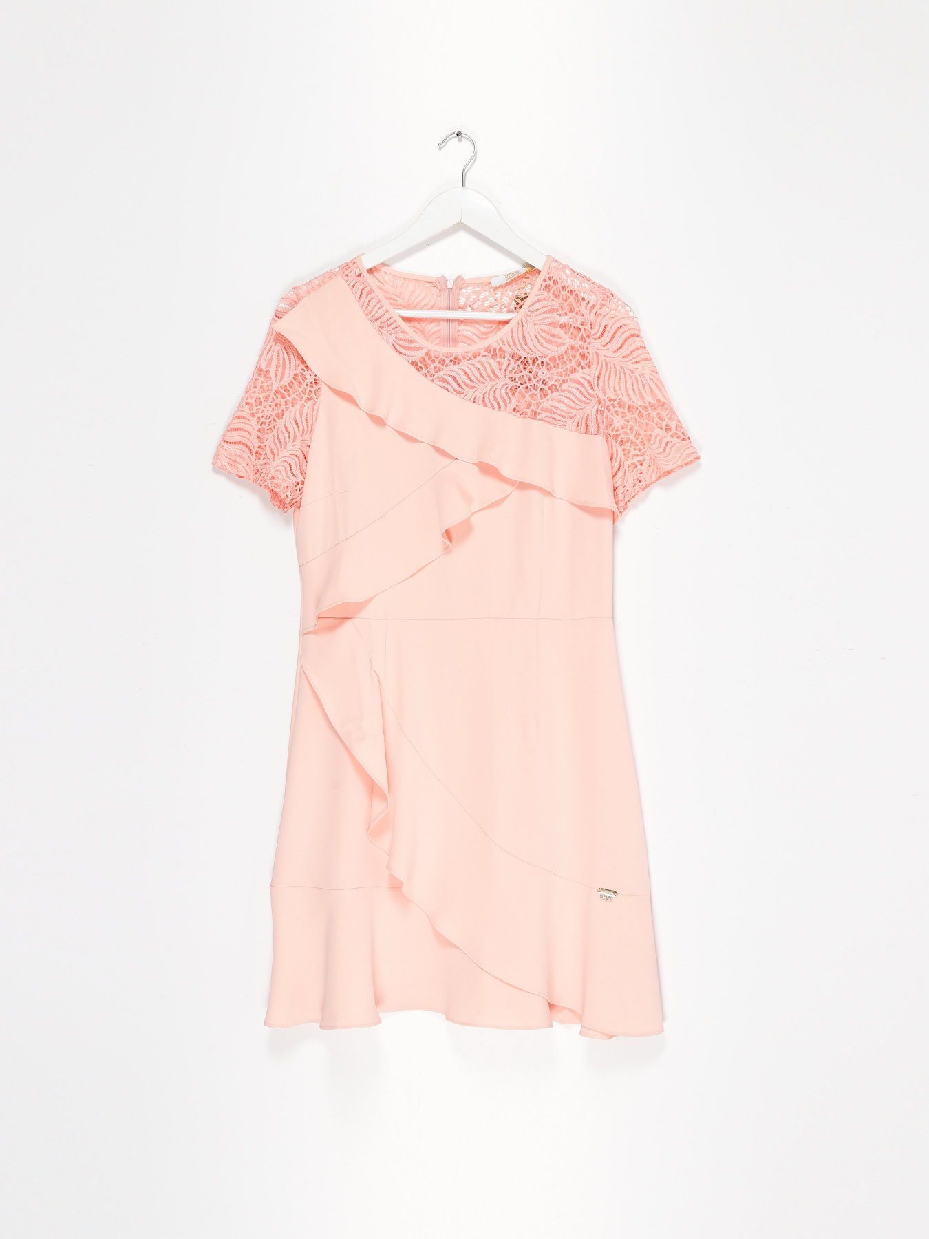 Платье мини Sassofono модель A182-SF-205171 ЛОСОСЕВИЙ Фото