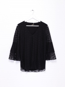 Блуза Sassofono модель A182-SF-606111 ЧОРНИЙ Фото