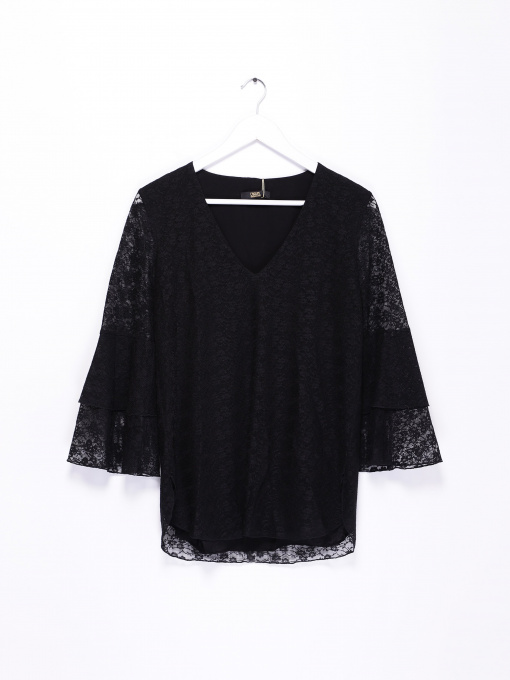 Блуза Sassofono модель A182-SF-606111 ЧОРНИЙ Фото