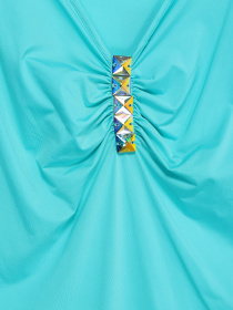 Футболка Sassofono модель A182-SF-619111 БІРЮЗОВИЙ Фото