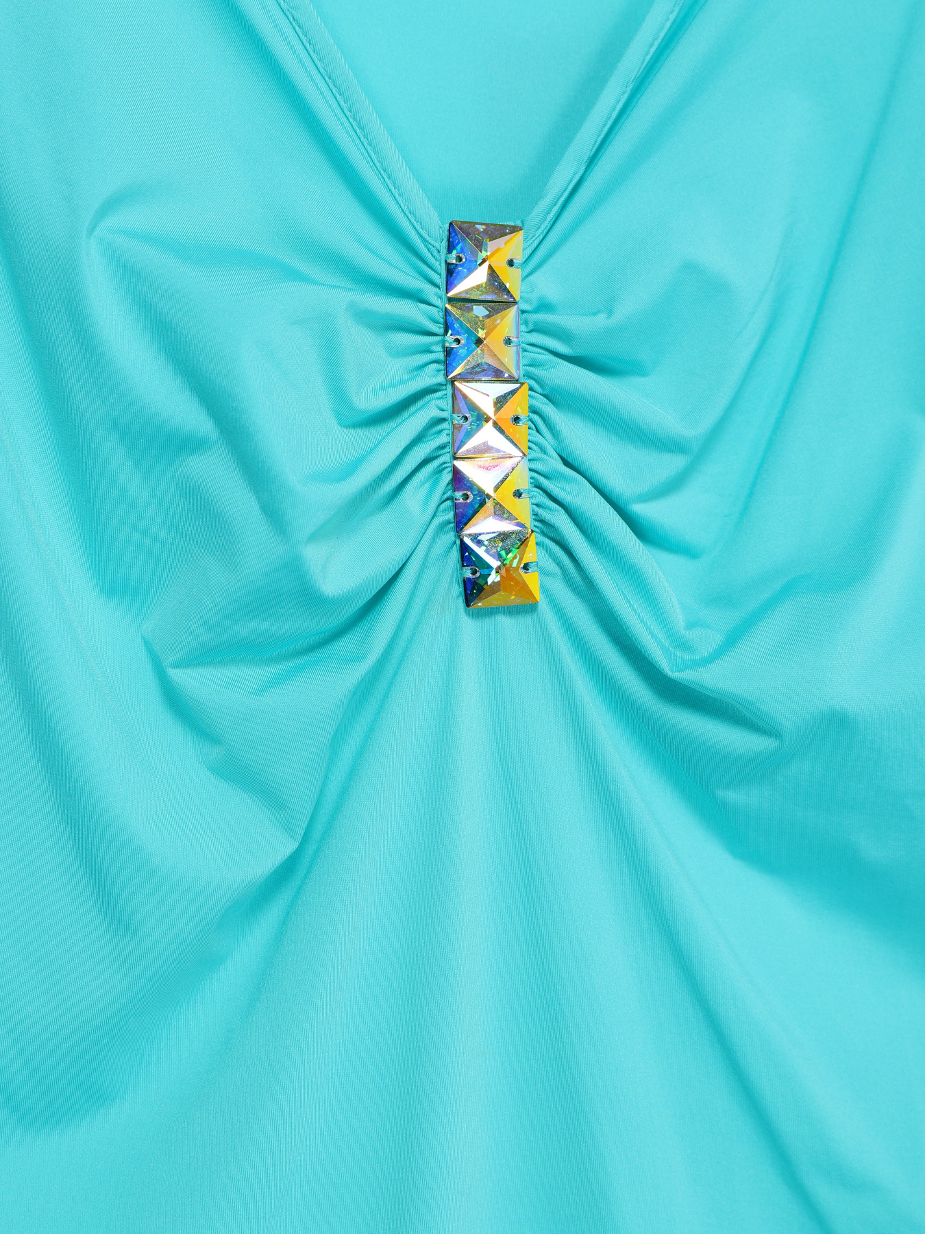 Футболка Sassofono модель A182-SF-619111 БІРЮЗОВИЙ Фото