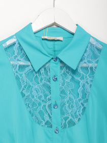 Рубашка Sassofono модель A182-SF-623151 БІРЮЗОВИЙ Фото