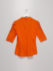 Сорочка повсякденна Sassofono модель A182-SF-623151 ПОМАРАНЧЕВИЙ Фото