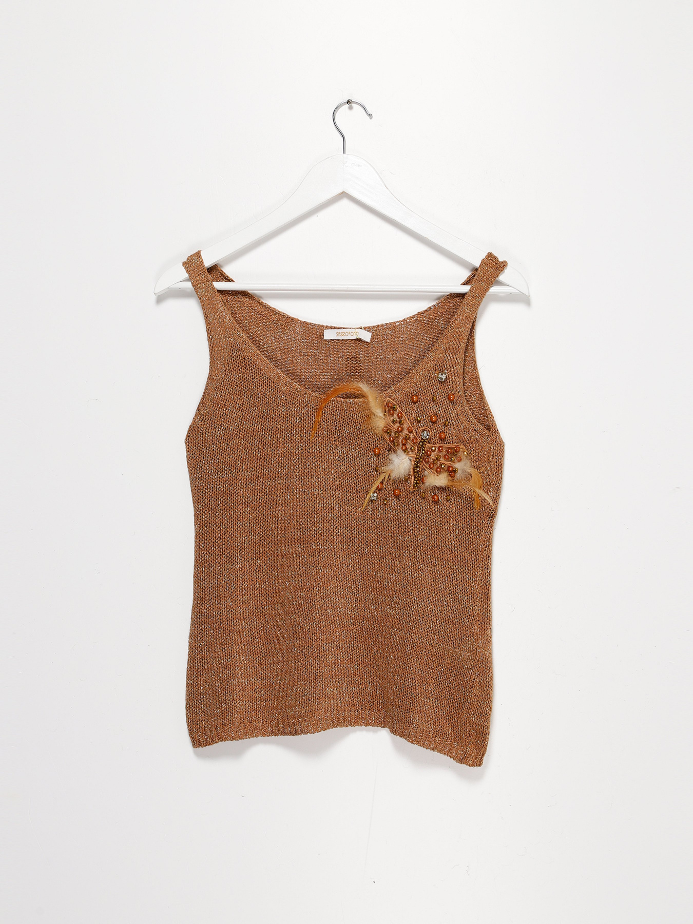 Майка Sassofono модель A182-SF-700111 КЕМЕЛ Фото