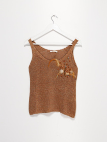 Майка Sassofono модель A182-SF-700111 КЕМЕЛ Фото