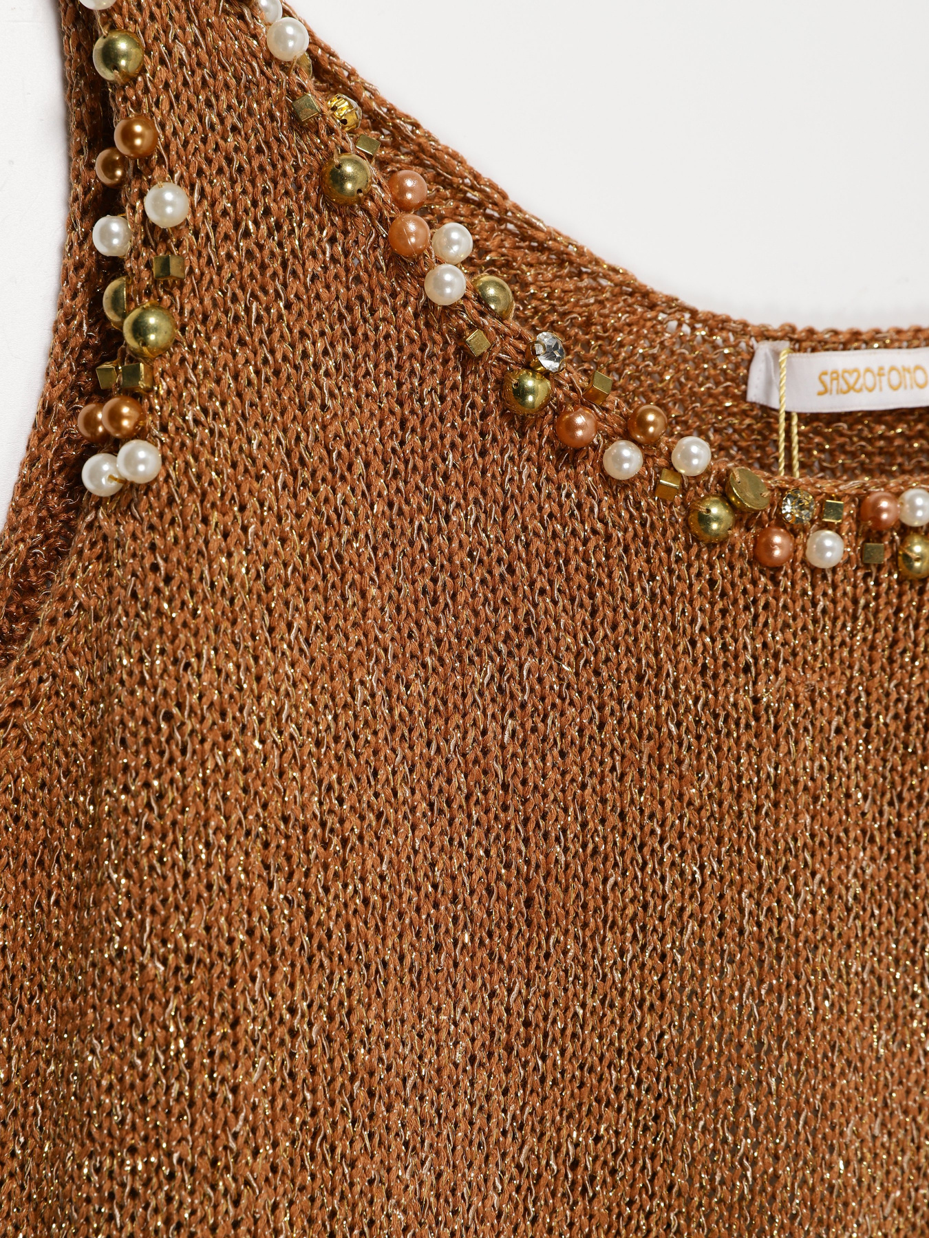 Майка Sassofono модель A182-SF-700112 КЕМЕЛ Фото