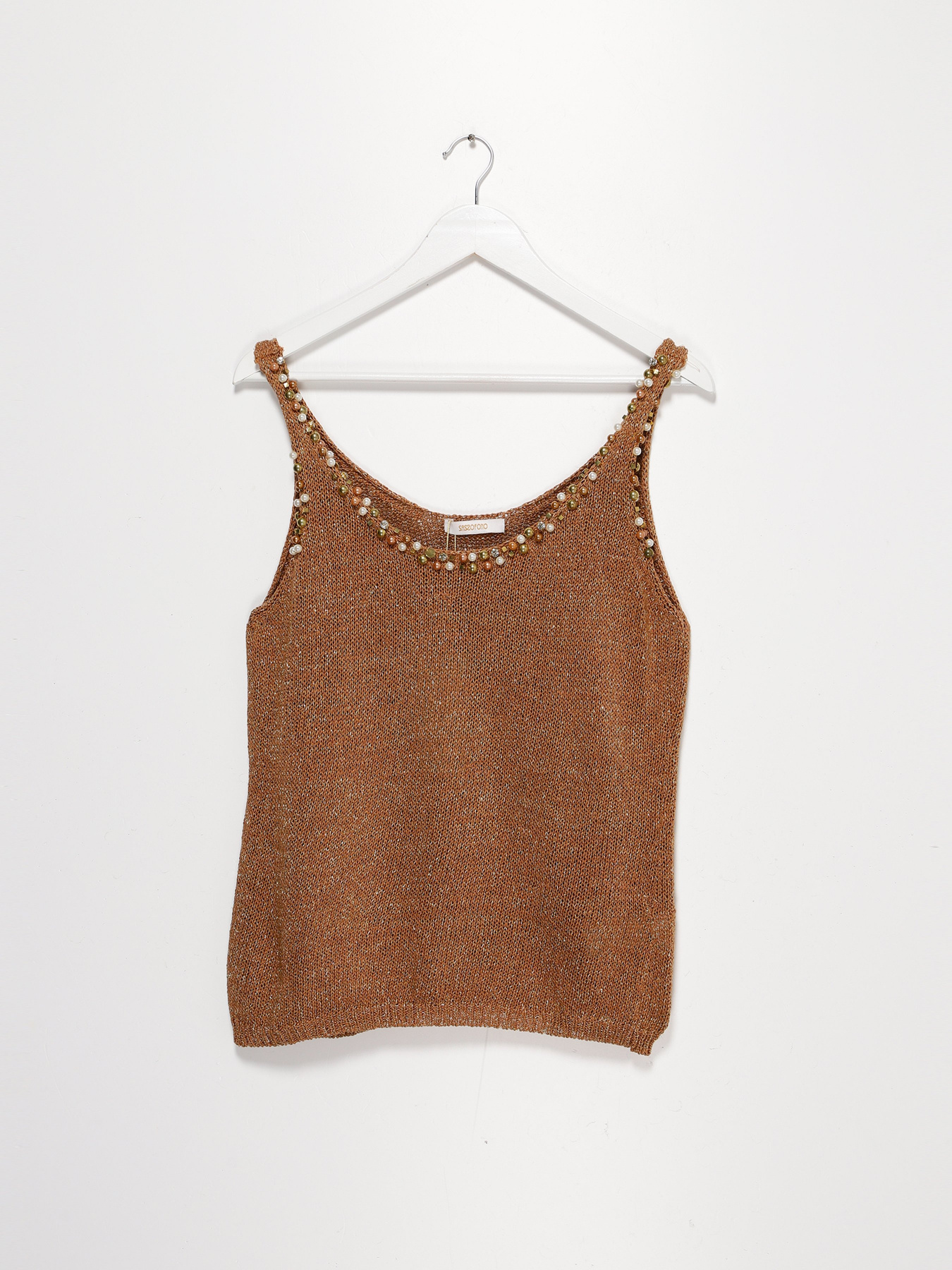 Майка Sassofono модель A182-SF-700112 КЕМЕЛ Фото