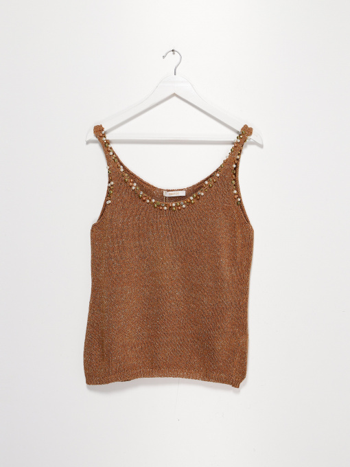 Майка Sassofono модель A182-SF-700112 КЕМЕЛ Фото