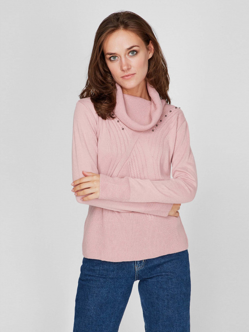 Светр Sassofono модель A201-SC-27662, Пудра Фото