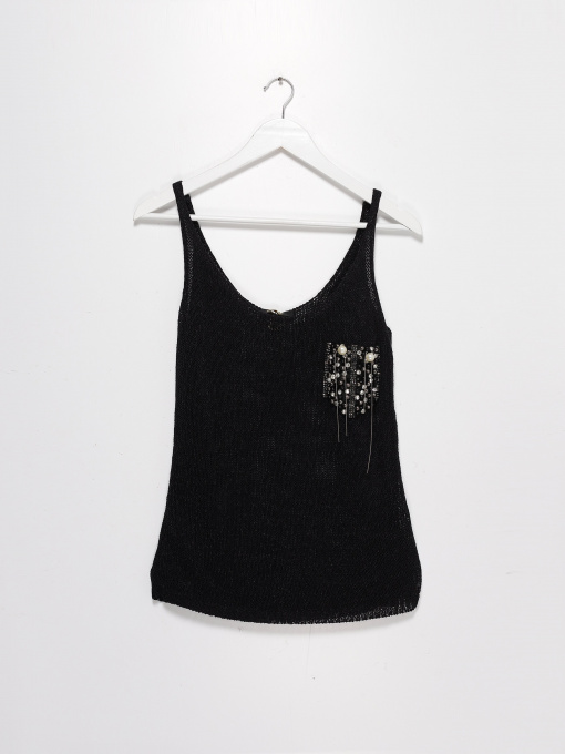 Майка Sassofono модель A182-SF-700112 ЧОРНИЙ Фото