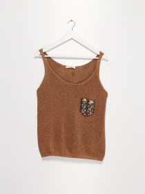 Майка Sassofono модель A182-SF-700113 КЕМЕЛ Фото