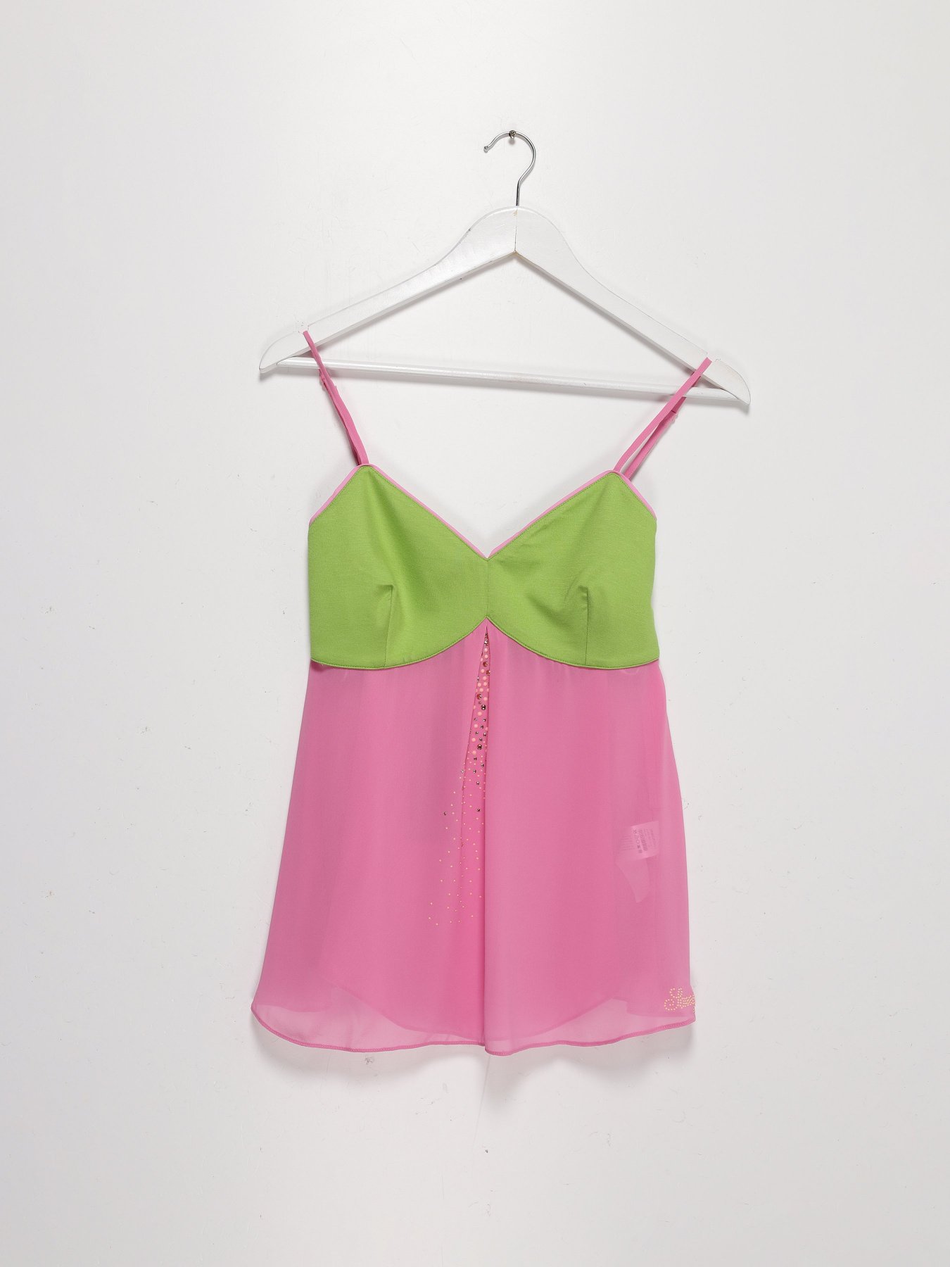 Майка Sassofono модель A182-SF-71411 ЗЕЛЕНИЙ-РОЖЕВИЙ Фото