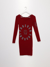 Туника Sassofono модель A191-SC-3058 БОРДОВИЙ Фото