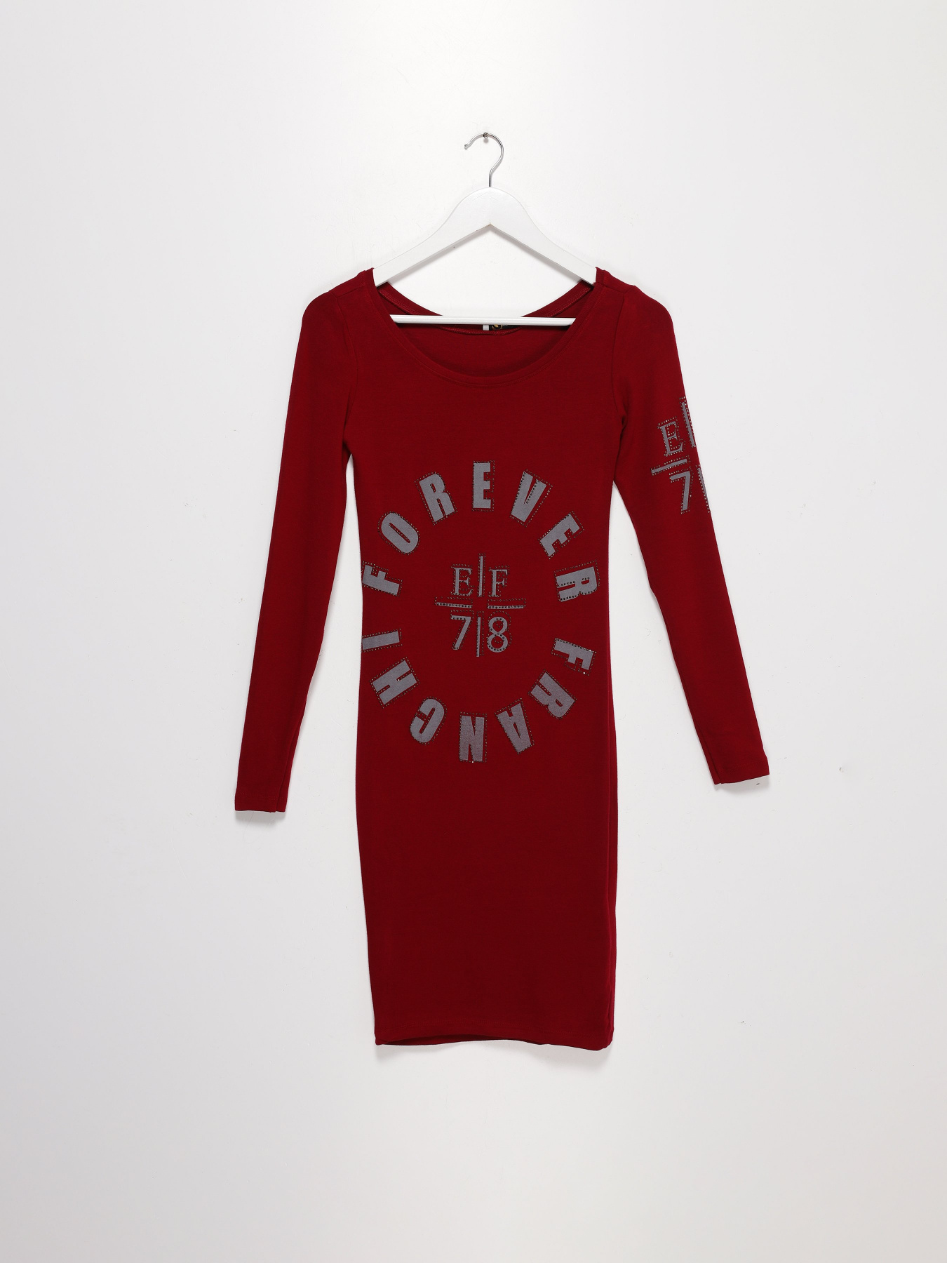 Туника Sassofono модель A191-SC-3058 БОРДОВИЙ Туника Sassofono модель A191-SC-3058 БОРДОВИЙ Фото