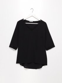 Блуза Sassofono модель A191SC8YB434 ЧОРНИЙ Фото