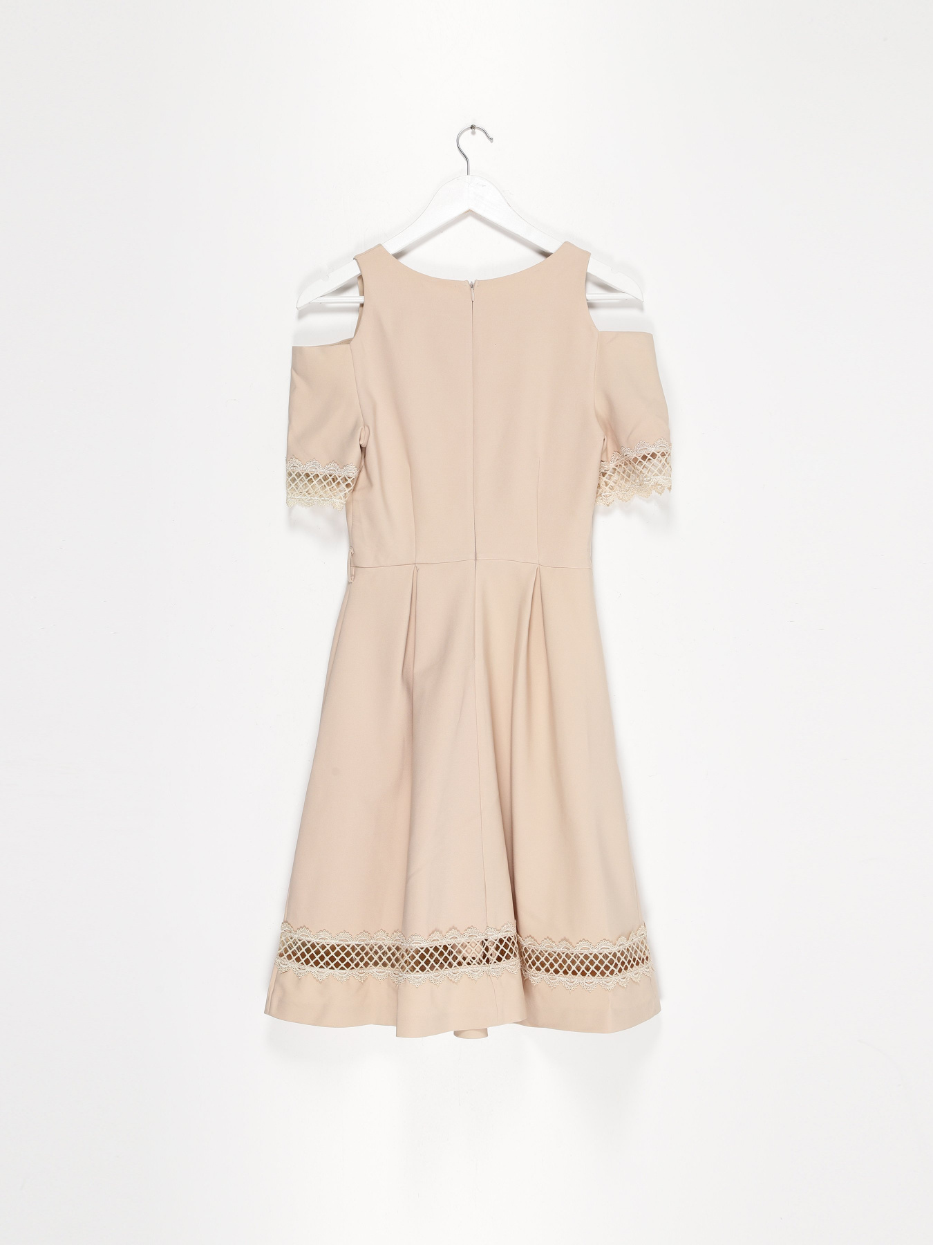 Платье миди Sassofono модель A192-CL-232171 БЕЖЕВИЙ Фото