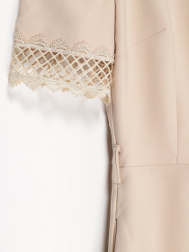 Сукня міді Sassofono модель A192-CL-232171 БЕЖЕВИЙ Фото