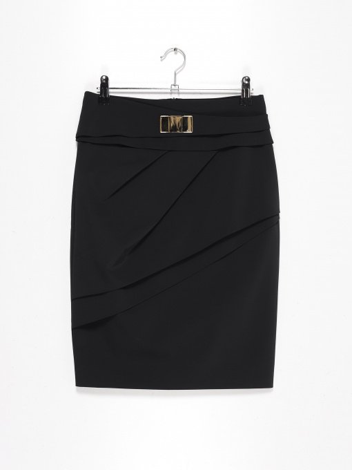 Юбка мини Sassofono модель A192-SC-203225 ЧОРНИЙ Фото