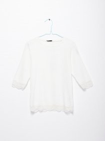 Блуза Sassofono модель A192-SC-3043 МОЛОЧНИЙ Фото