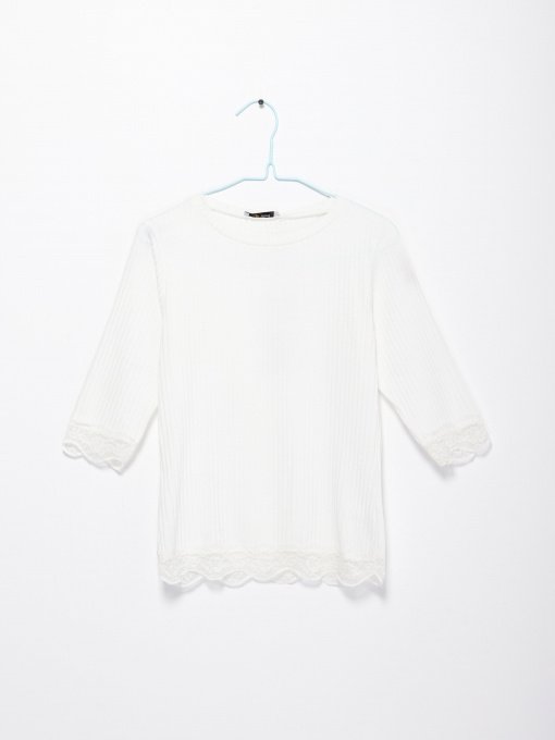 Блуза Sassofono модель A192-SC-3043 МОЛОЧНИЙ Фото