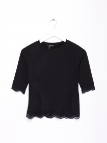 Блуза Sassofono модель A192-SC-3043 ЧОРНИЙ Блуза Sassofono модель A192-SC-3043 ЧОРНИЙ Фото