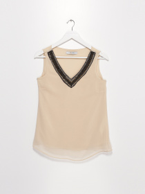 Блуза Sassofono модель A192-SC-33883 КАМЯНИЙ Фото