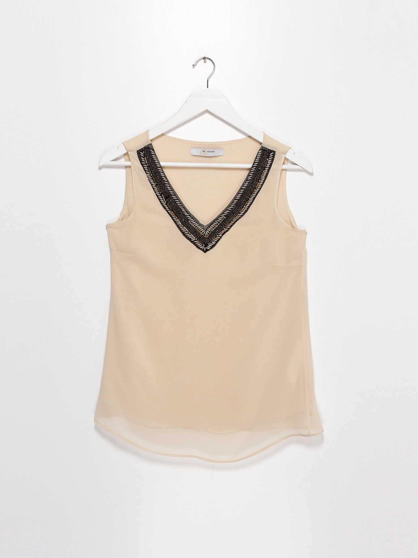 Блуза Sassofono модель A192-SC-33883 КАМЯНИЙ Фото