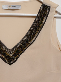 Блуза Sassofono модель A192-SC-33883 КАМЯНИЙ Фото