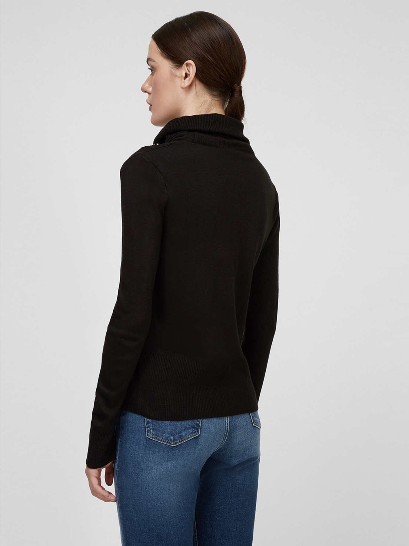 Свитер Sassofono модель A201-SC-27662, Чорний Фото