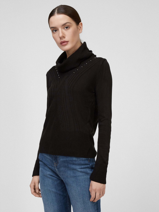 Свитер Sassofono модель A201-SC-27662, Чорний Фото