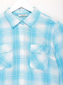 Рубашка Sassofono модель A192-SC-5544 БІРЮЗОВИЙ Фото