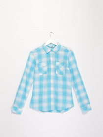 Сорочка повсякденна Sassofono модель A192-SC-5544 БІРЮЗОВИЙ Сорочка повсякденна Sassofono модель A192-SC-5544 БІРЮЗОВИЙ Фото