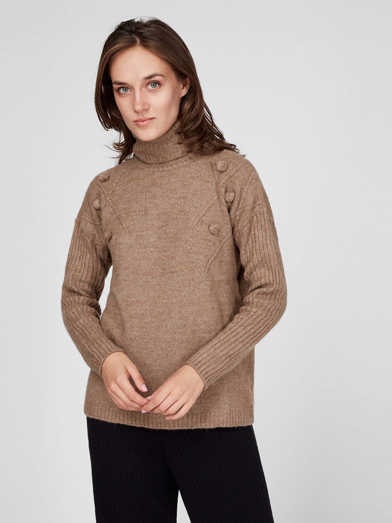 Свитер Sassofono модель A201-SC-27665, Норковий Фото