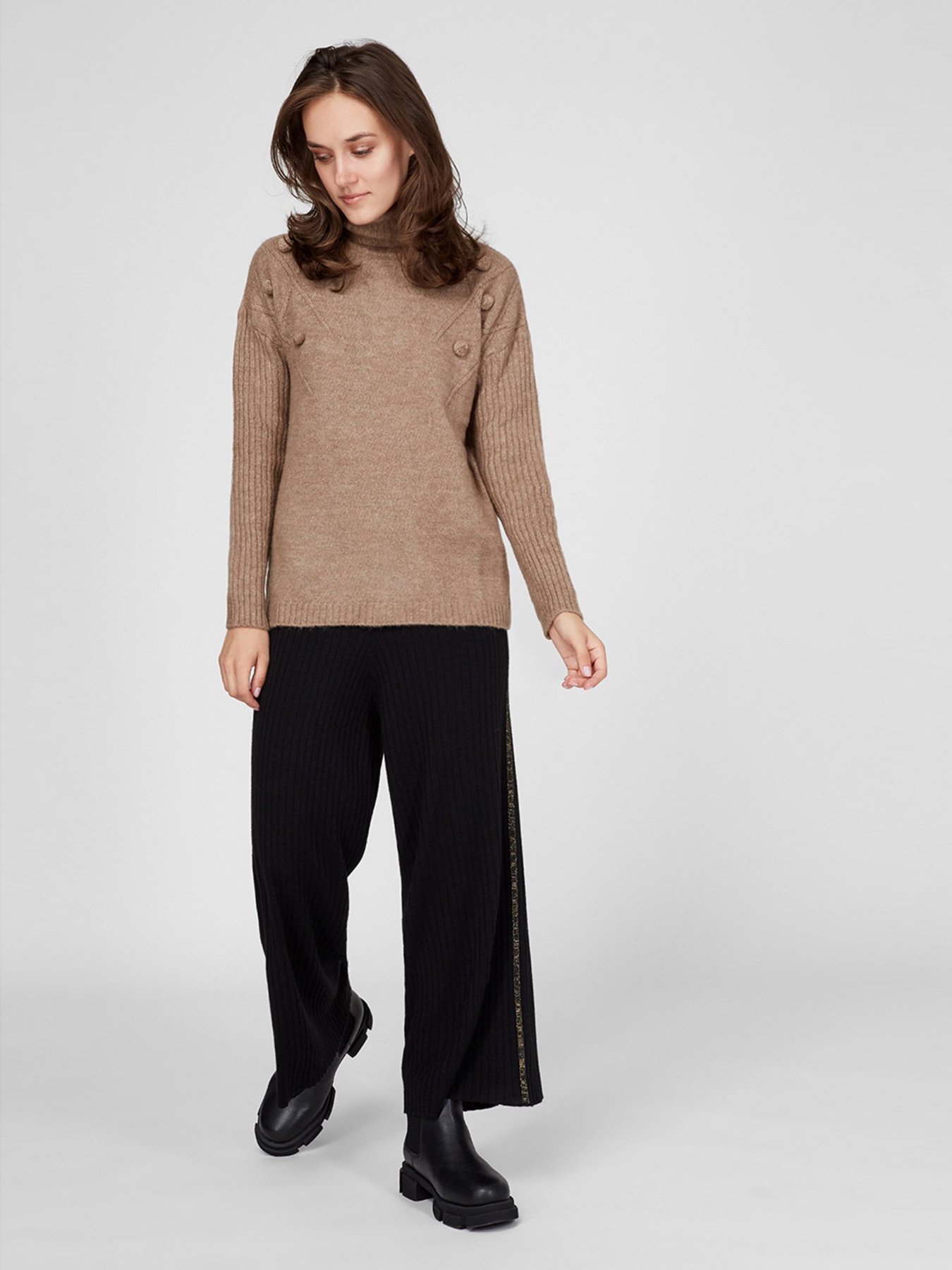 Свитер Sassofono модель A201-SC-27665, Норковий Фото