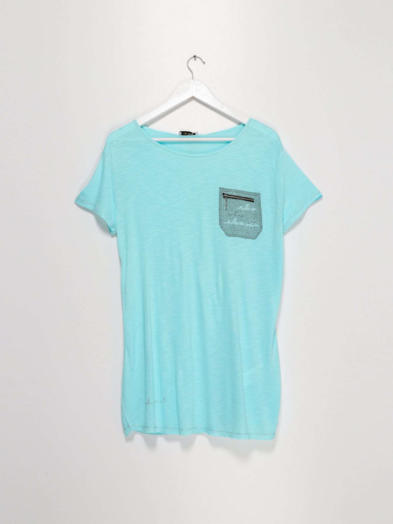 Футболка Sassofono модель A192-SC-8853 БІРЮЗОВИЙ Фото