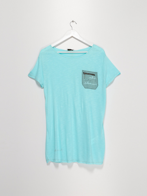 Футболка Sassofono модель A192-SC-8853 БІРЮЗОВИЙ Фото