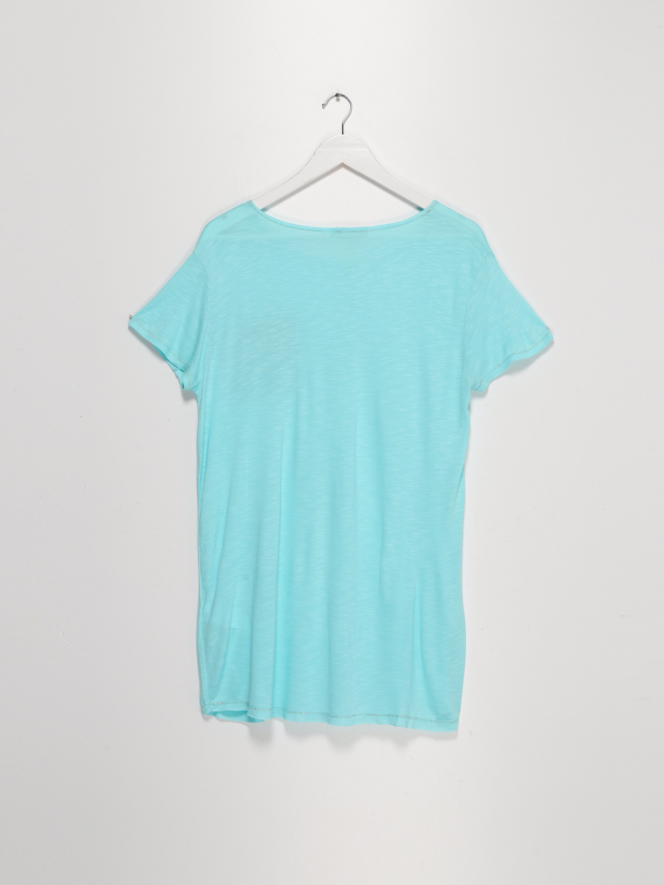 Футболка Sassofono модель A192-SC-8853 БІРЮЗОВИЙ Фото