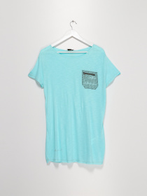 Футболка Sassofono модель A192-SC-8853 БІРЮЗОВИЙ Фото